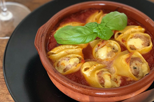 Lumaconi farcis à l’Appenzeller, la pasta généreuse