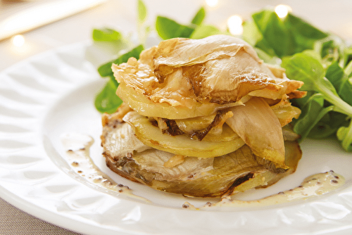 Millefeuilles d’endives et de pommes de terre