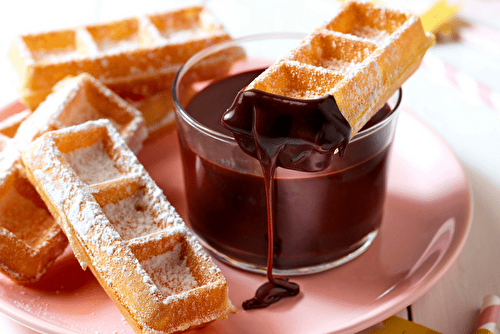 Mini gaufres façon churros, à s'en lécher les doigts