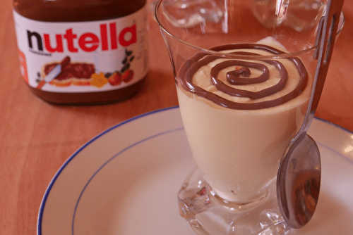 Mousse au chocolat blanc et au Nutella