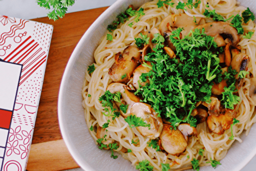 Noodles aux champignons, la recette détox