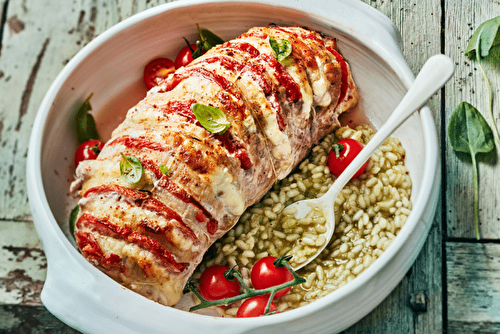 Orloff de veau et risotto d’oseille, le classique modernisé