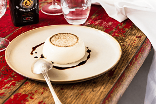 Pannacotta, vinaigre Dali Invecchiato Ortalli