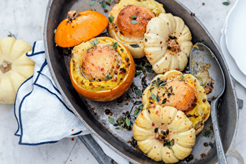 Petites courges au crottin de Chavignol