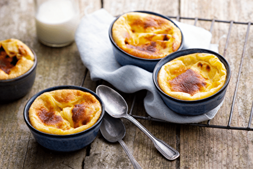 Petits flans cuits, la recette légère d’Hélène Ségara