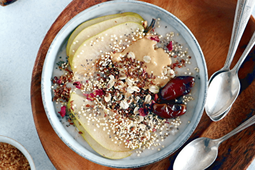Porridge healthy et énergétique aux poires