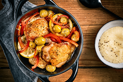 Poulet au citron et aux olives Manzanilla