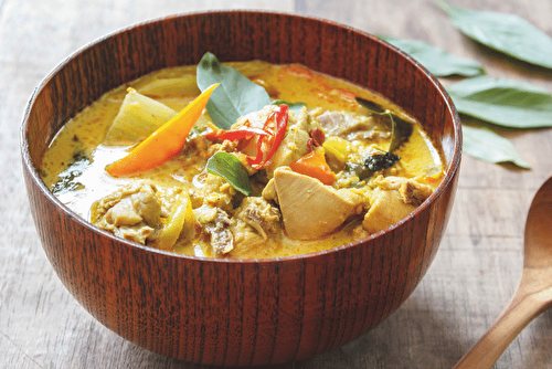 Poulet au curry, spécial régime cétogène