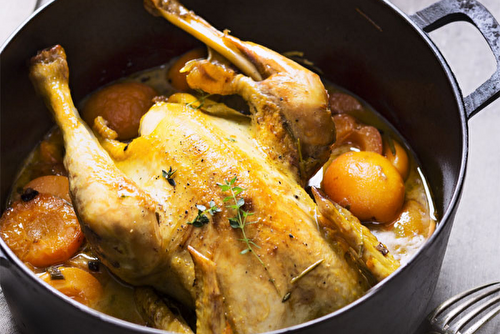 Poulet aux abricots et au cidre, la recette réconfortante