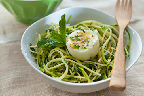 Rémoulade de courgettes à la menthe