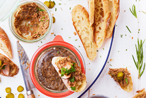 Rillettes d’agneau aux cèpes, à tartiner généreusement