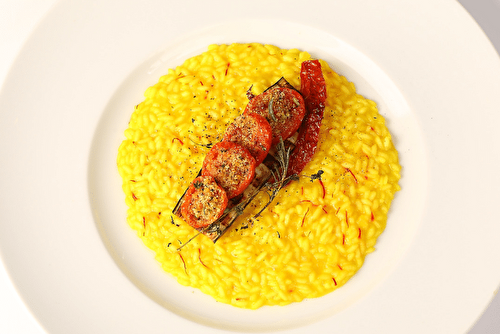 Risotto Carnaroli et confit de tomates cerises