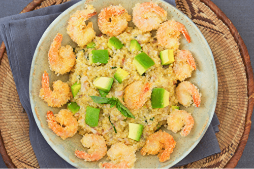 Risotto de quinoa à l’avocat, crousti-fondant