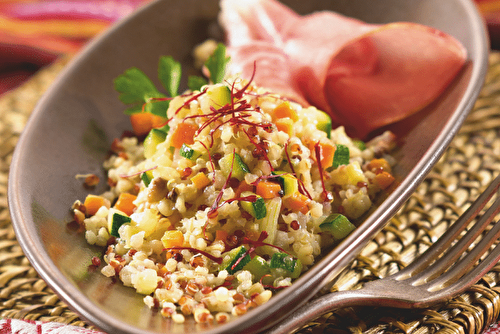 Risotto de quinoa aux légumes, la recette fondante