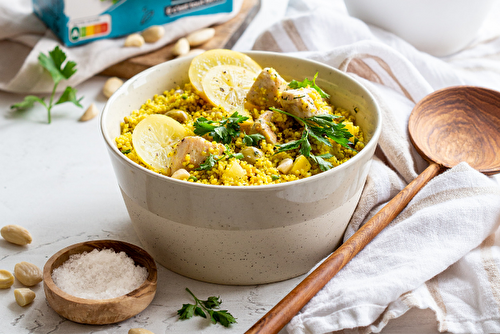 Salade de couscous au citron confit