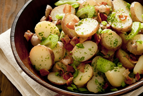 Salade de pommes de terre aux lardons