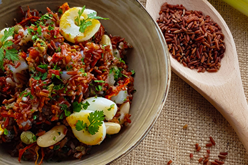 Salade de riz rouge des Empereurs