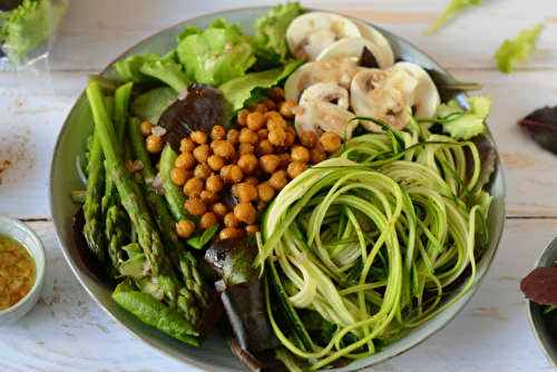 Salade healthy aux pois chiches rôtis