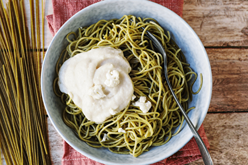 Spaghetti quinoa ail et persil, la pasta sans gluten