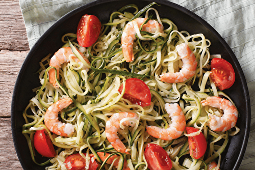 Spaghettis de courgettes au pesto, délicieusement sains !