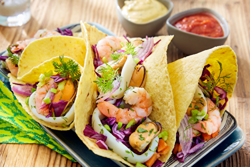Tacos aux fruits de mer, l’inspiration Tex-Mex