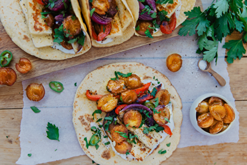 Tacos végétariens aux mirabelles de Lorraine