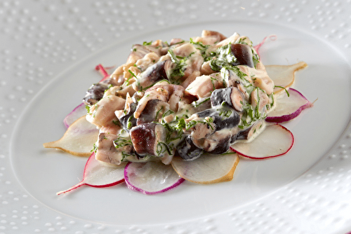 Tartare de pouces pieds, mayonnaise aux herbes