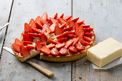 Tarte aux fraises sur sablé, votre dessert de l'été