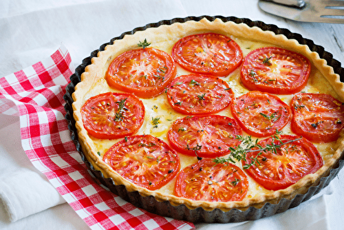 Tarte aux tomates et cheddar, simplissime !