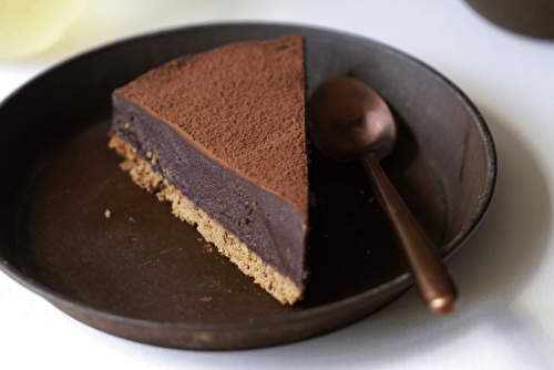 Tarte ganache chocolat au thé vert à la bergamote