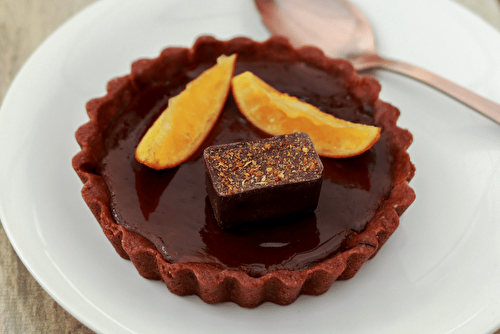 Tartelettes au chocolat et à la clémentine