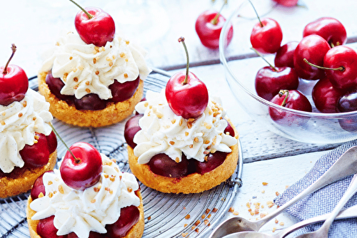 Tartelettes aux cerises et mascarpone