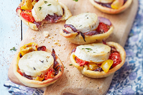 Tartelettes aux oignons caramélisés