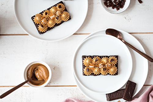 Tartelettes crêpes dentelle chocolat noir, sans cuisson