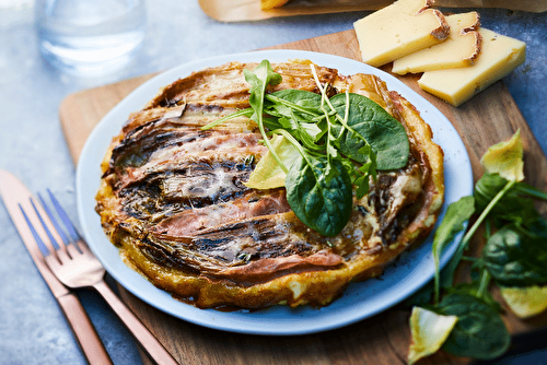 Tatin d’endives au jambon et au Vacherin Fribourgeois