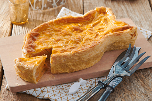 Tourte aux Pompadour, tomates et thon