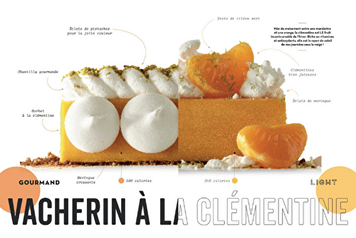 Vacherin à la clémentine en deux versions