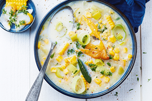 Velouté de maïs et haddock, le parfait dîner léger