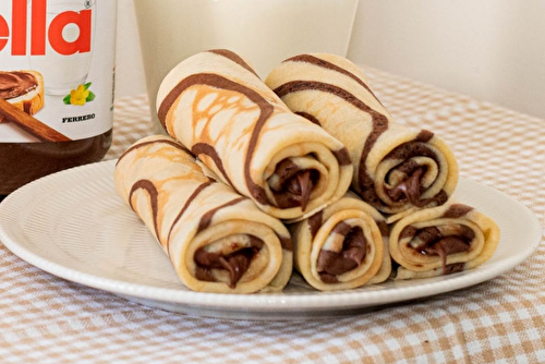 Crêpes tourbillon au cacao et Nutella®