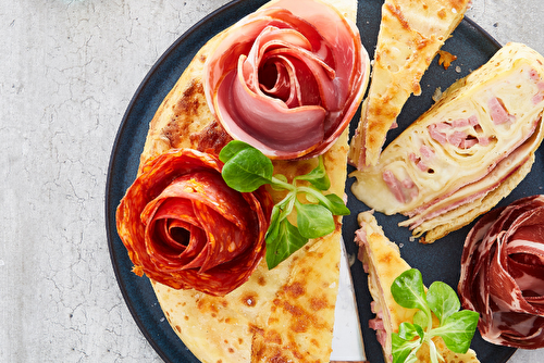 Gratin crêpes-monsieur