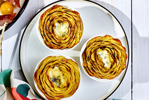 Roses de pommes de terre au cœur de Morbier AOP