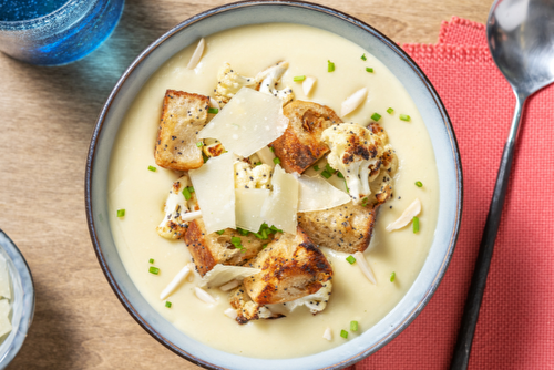 Velouté de chou-fleur et parmesan AOP