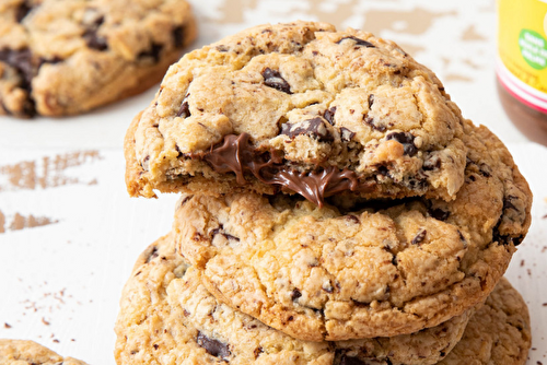 Cookies fourrés à la pâte à tartiner Carambar