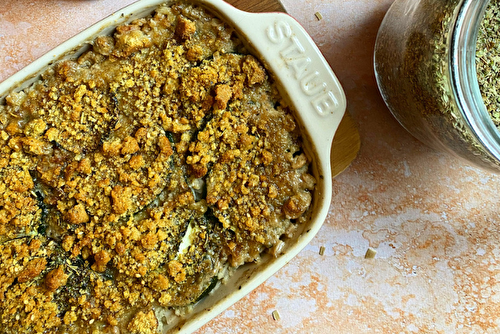 Crumble de crozets de petit épeautre