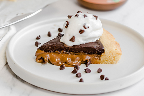 Tarte chocolat noisettes et praliné