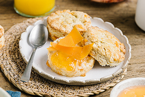 Scones à la mimolette extra-vieille