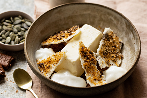 Parfait glacé à la courge et aux trois Crêpes Dentelle Gavottes®