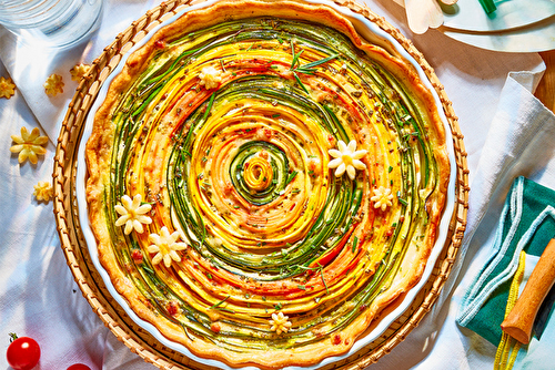 Tarte tourbillon aux légumes