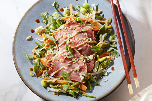 Tataki de veau façon thaï tonnato