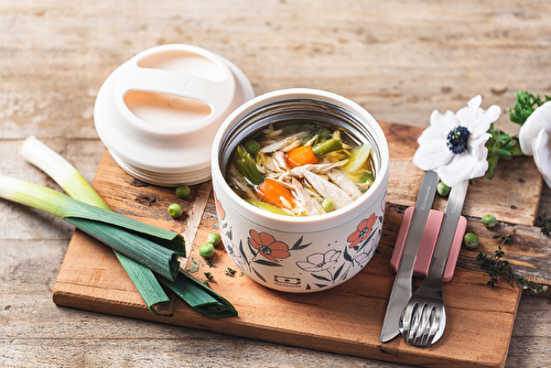 Bouillon de volaille façon pot-au-feu